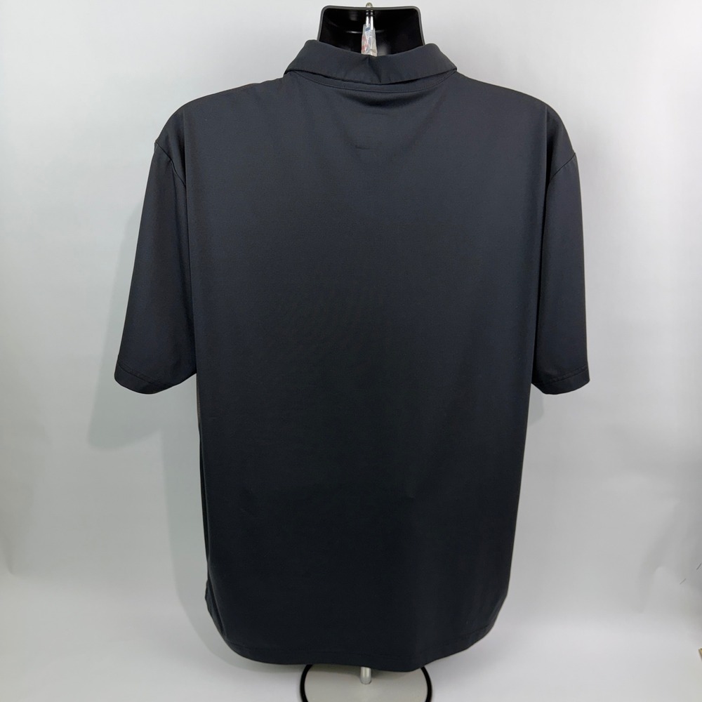 Callaway Opti-Dri Mens‎ XL Polo Shirt Black Burgundy Gradient Stripe Golf Top - Picture 7 of 9